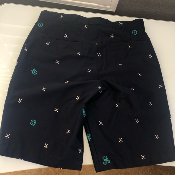 HP✨ NWOT Nike Flex Golf Shorts Navy Blue Charms Belted - Picture 7 of 13